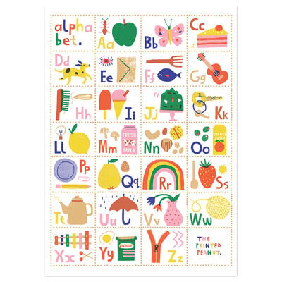 Alphabet print by Louise Lockhart - A3 print